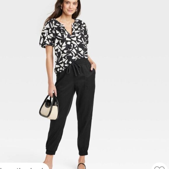 A new day high rise modern ankle joggers w elastic drawstring waist size Small - Picture 2 of 10